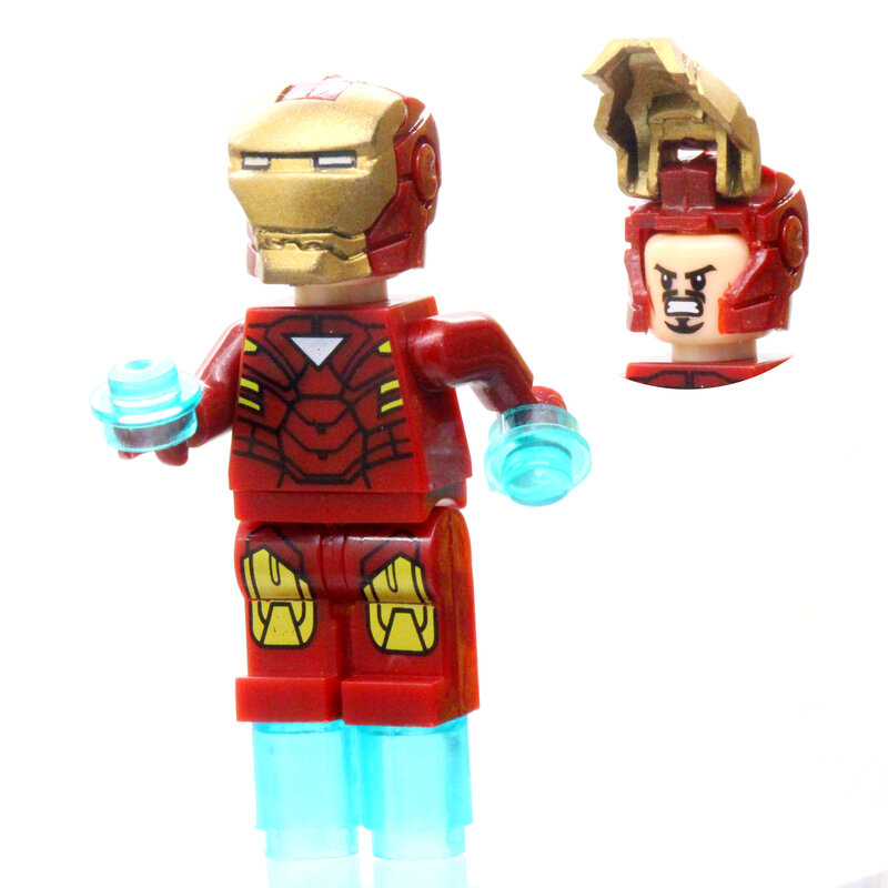 8 pièces/lot Avengers merveilleux Superman Batman Hulk Thor Wolverine Spiderman Ironman blocs de construction Figure jouets pour garçons enfants cadeau