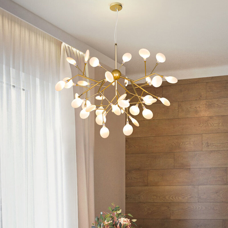 Moderne LED Firefly Kronleuchter Beleuchtung Anhänger Kronleuchter Lustre Für Wohnzimmer Schlafzimmer Küche Indoor Lampe Fixture Lichter