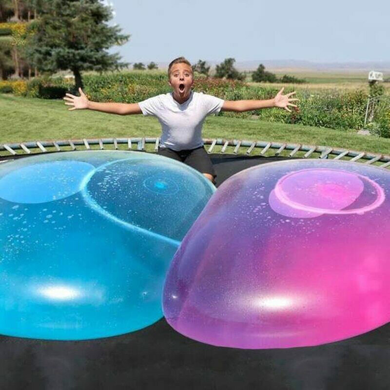 Childen boule à bulles magique en plein Air surdimensionné ballon rempli d'eau TPR gonflable Air Parent-enfant balle jouets jeu de fête enfants cadeau