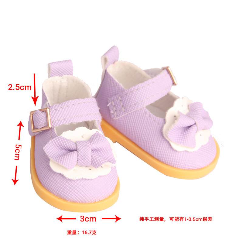 5cm Doll Shoes High Quality Boots For Paola Reina 14 Inch Doll Cute Bow Shoes Accessories For Nancy,Lisa,1/6 BJD,EXO Doll Toy