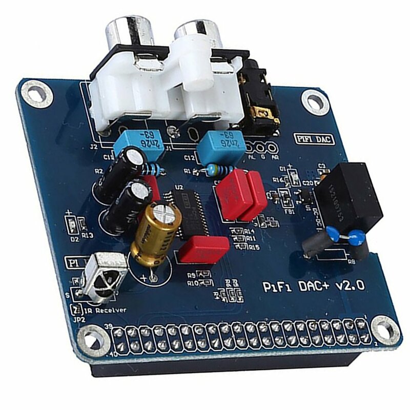 Pifi digi dac + módulo de placa de som áudio dac interface i2s para raspberry pi 3 2 modelo b b + placa digital v2.0 sc08