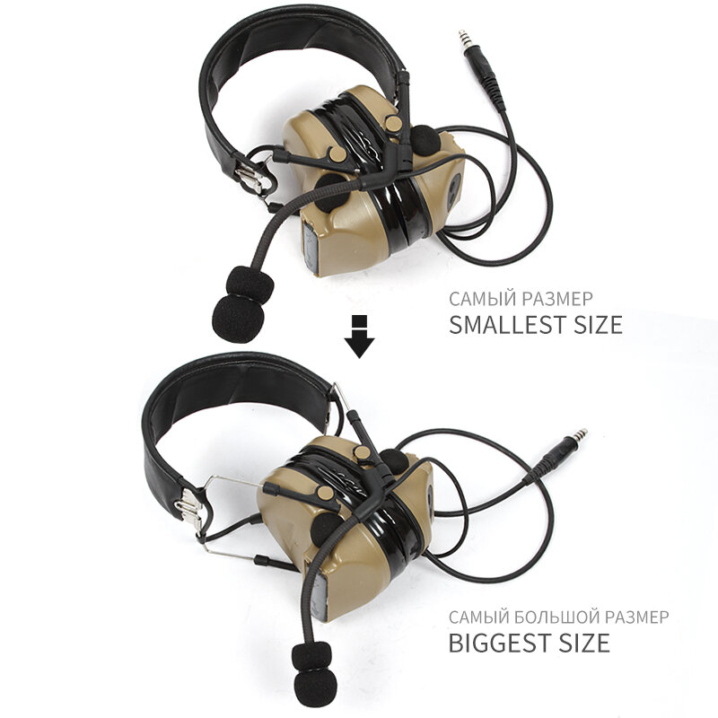 TAC-SKY COMTAC II cuffie in silicone versione outdoor tactical auricolare hearing difesa di riduzione del rumore militare cuffie DE