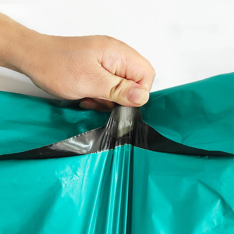 50 sztuk/partii wodoodporne plastikowe polietylenowe torebki do przesyłek zagęścić ekspresowe torby samoprzylepne odzież prezenty koperta kurierska worek do pakowania