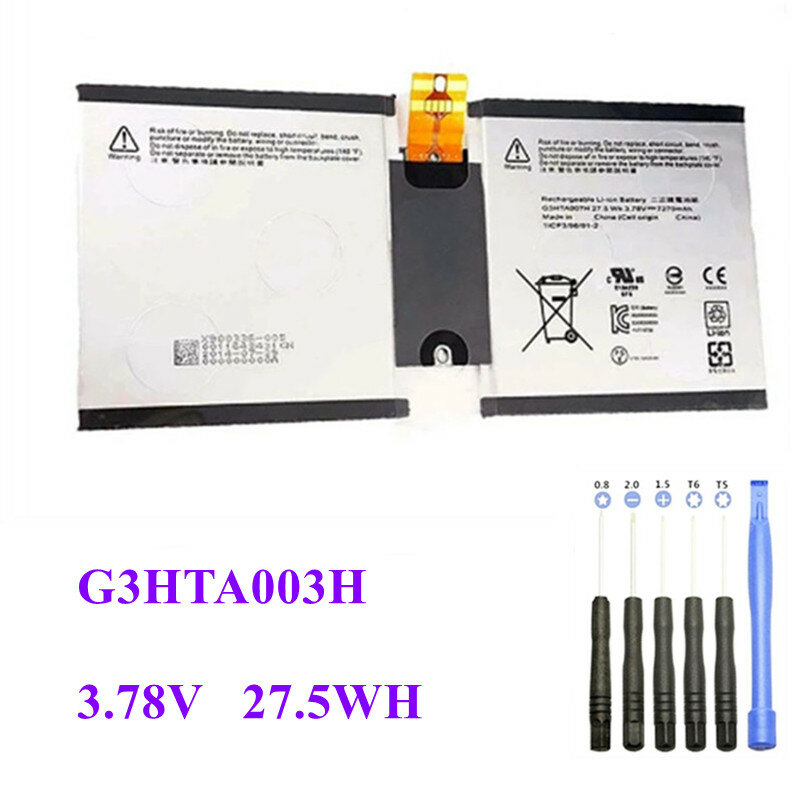 G3HTA003H G3HTA004H G3HTA007H Batterij Voor Microsoft Oppervlak 3 1645 1657 Tablet Pc 1ICP3/96/91-2
