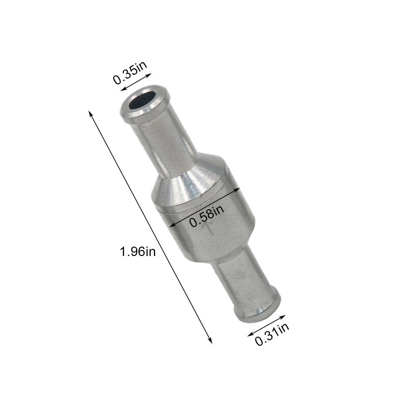 6-12 мм односторонний обратный клапан из алюминиевого сплава топливный невозвратный обратный клапан бензиновый дизельный для автомобиля автомобильные масляные водяные насосы