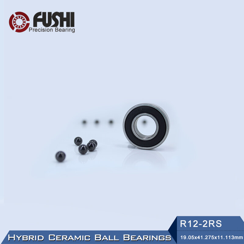 R12 hybrydowe łożysko ceramiczne 19.05*41.275*11.113mm 1PC wrzeciono silnika R12HC hybrydy Si3N4 łożyska kulkowe 3NC R12RS