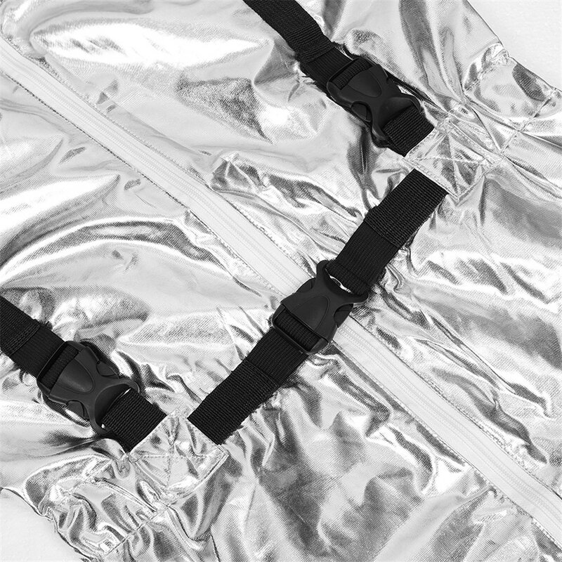 Костюм астронавта, серебряный костюм космонавта для взрослых, Женский костюм космонавта, костюм для вечеринки, костюм астронавта, белый костюм для взрослых