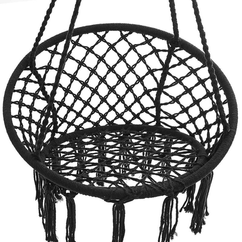 120 × 80センチメートル北欧ハンモック椅子スイングロープ屋外屋内ガーデンラウンドシート子供のための大人のスイング安全椅子ハンモック