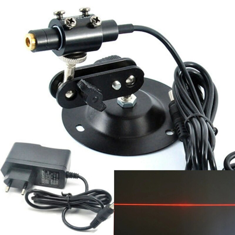 12x55mm Focusable 5mw/10mw/20mw/50mw/80mw 650nm Red Laser Line Module Adjustable Sewing Locator Projector