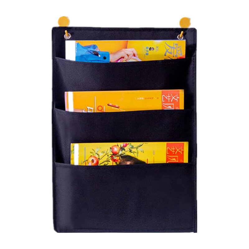 Revista rack de tecido jornal armazenamento rack classificação organizar o saco para a parede pendurado livro ferramenta armazenamento escritório e12200