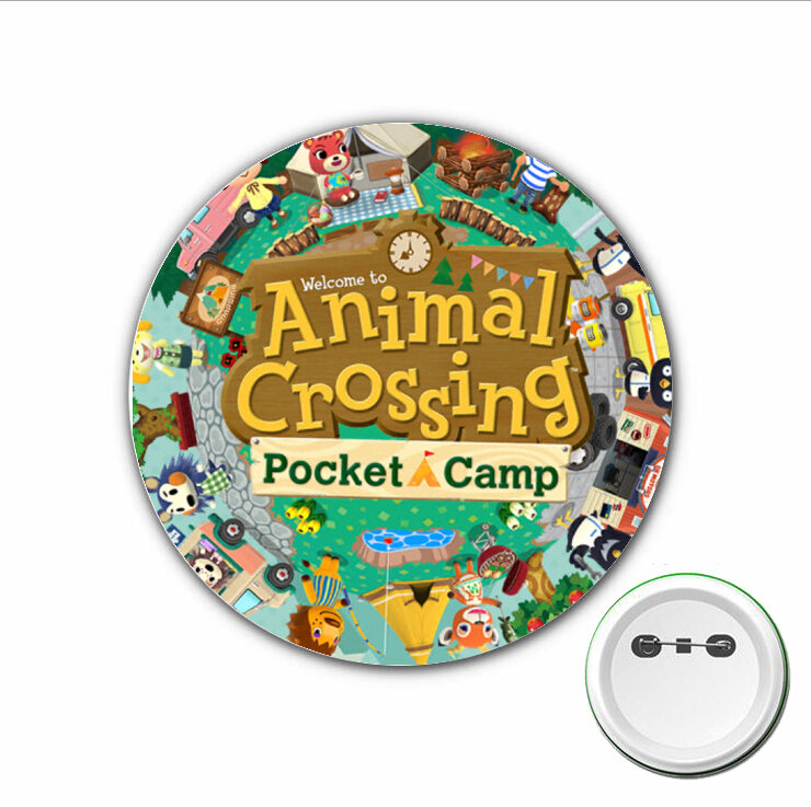 3 szt. Japonii anime Animal Crossing Cosplay plakietki z kreskówkowym śliczna broszka przypinki do plecaków torby guziki do odzieży akcesoria