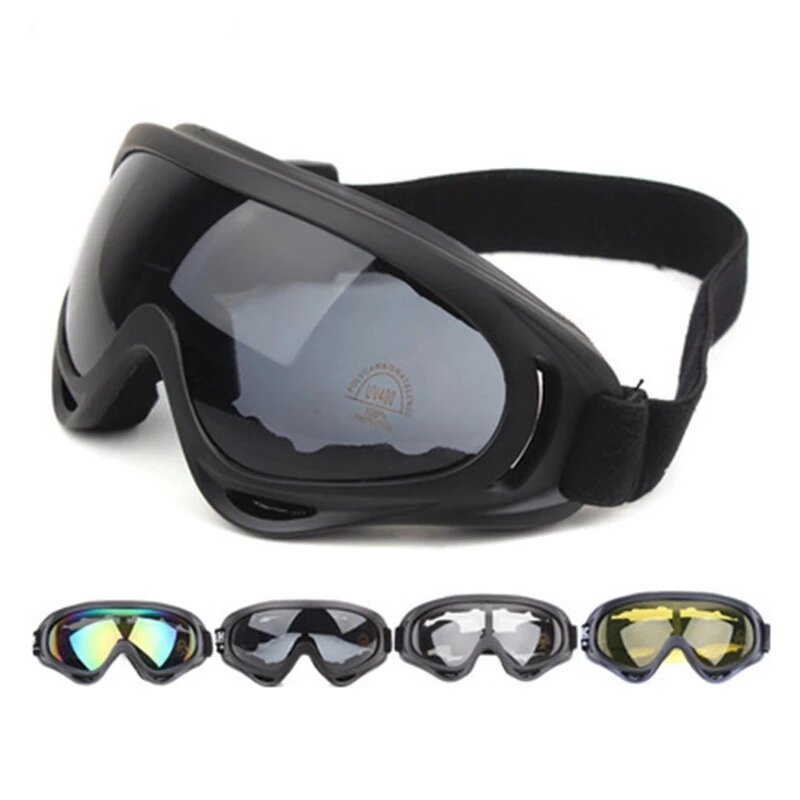 Lunettes de ski en plein air 506, masque de motoneige, lunettes de soleil de motocross, sports de patinage, lunettes d'équitation coupe-vent et anti-poussière, hiver