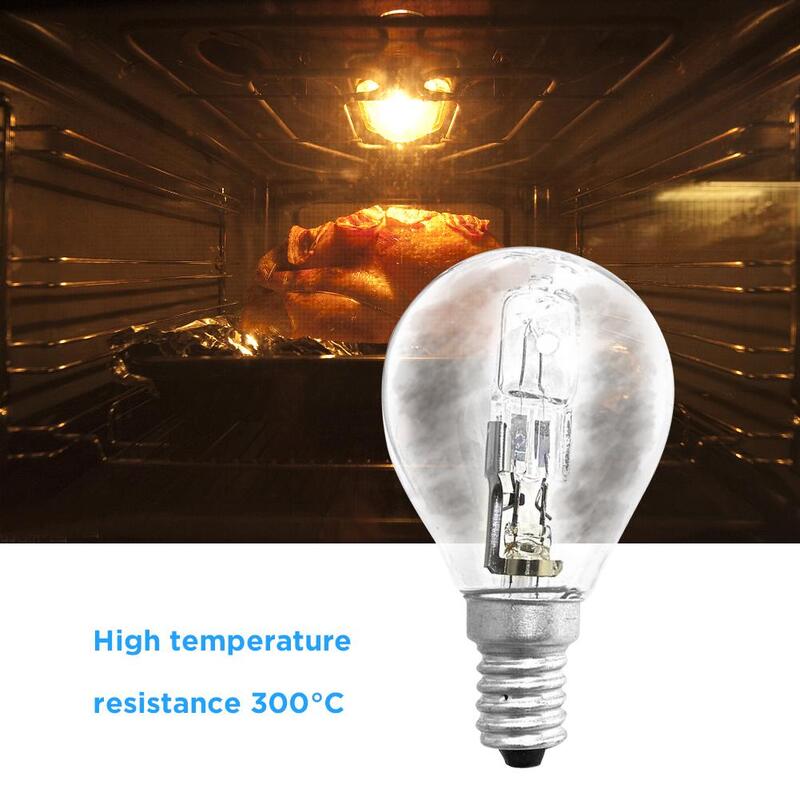 P45 مصباح هالوجين 42 واط E14 220 فولت مقاومة للحرارة العالية 300 درجة فرن ضوء فرن ضوء إضاءة داخلية E14 برغي ضوء