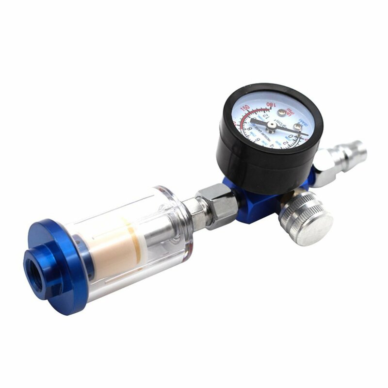 Adjustable Spray Paint Gun Auto Paint Air Pressure Regulator Pressure Gauge Pneumatic Tool Accessory