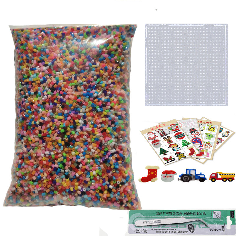 30000Pcs 2.6มม.ลูกปัดรีดเหล็ก Hama ชุดลูกปัดรีด Diy ของเล่นเพื่อการศึกษาเด็ก Creative Handmade Craft ของขวัญของเล่น