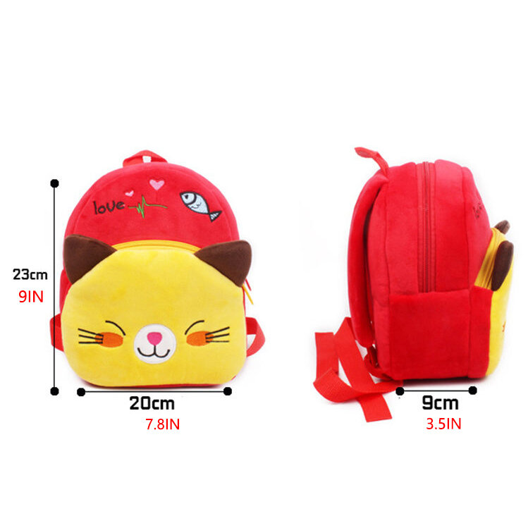 Cartoon Kids Plush Backpacks Baby Toy Schoolbag Student Kindergarten Backpack Cute Children School Bags For Girls Boys
