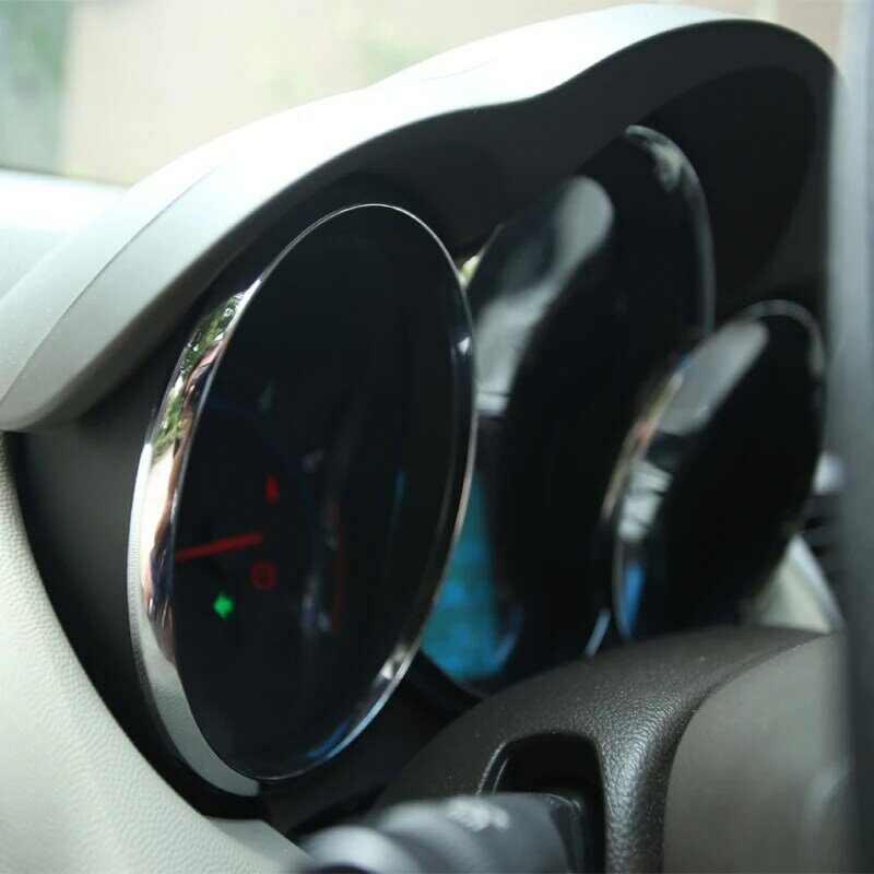 Stiker Spangle Trim dasbor mobil ABS suku cadang cincin dekorasi Panel instrumen mobil untuk Chevrolet Cruze Sedan Hatchback 2009-2014