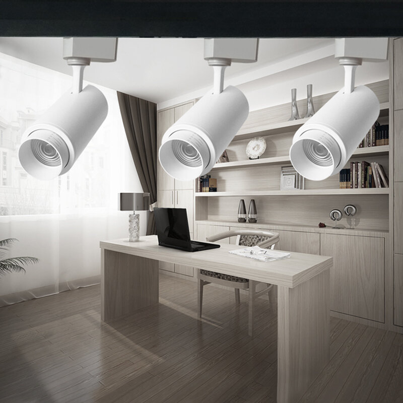 Zoomable 30W LED แสงราง Spot โคมไฟสปอตไลท์ Zoom โคมไฟสำหรับเสื้อผ้า Livingroom