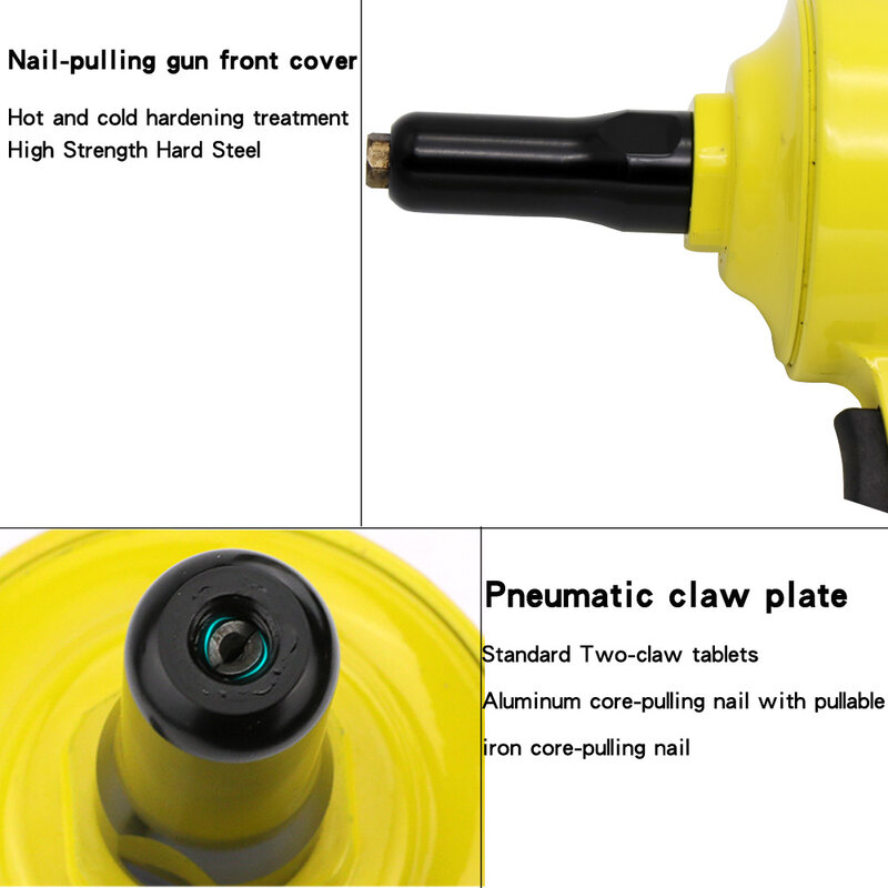 Pneumatische Air Blind Klinknagel Pistool Met 40 Pcs Nail Automatische Pop Riveters Klinkgereedschap Voor 2.4Mm 3.2Mm 4.2mm 4.8Mm