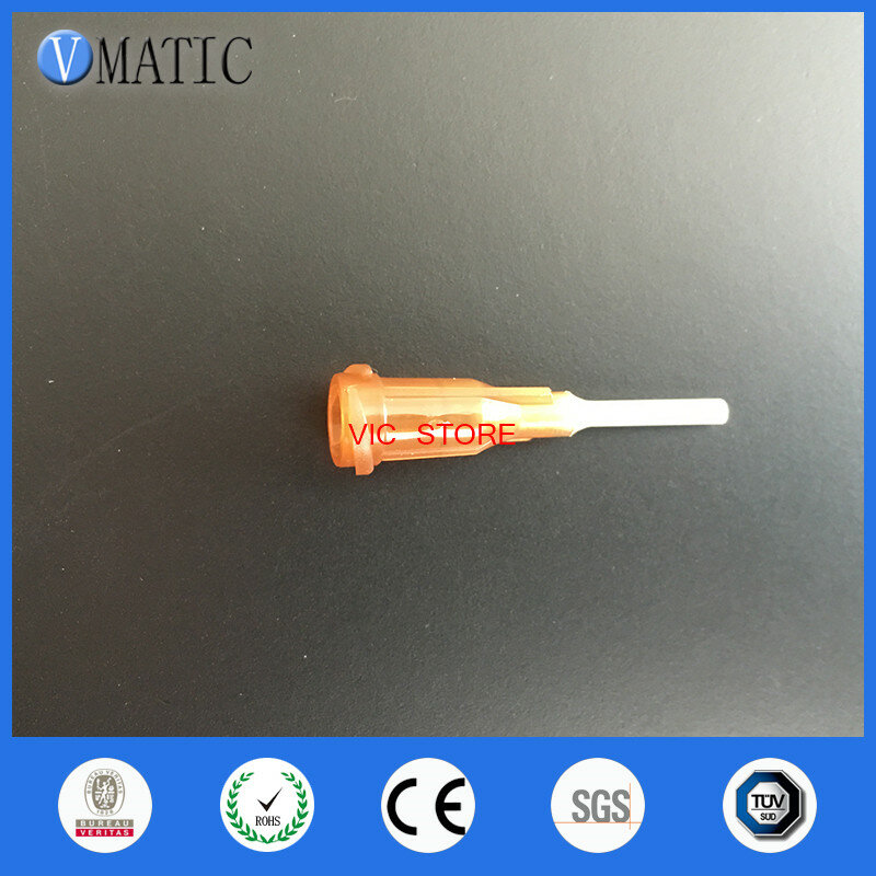 Envío Gratis 15G precisión calidad S.S. Dispensador de punta de aguja, 0,5 "de longitud de tubo, agujas dispensadoras de pegamento, 1/2 pulgadas