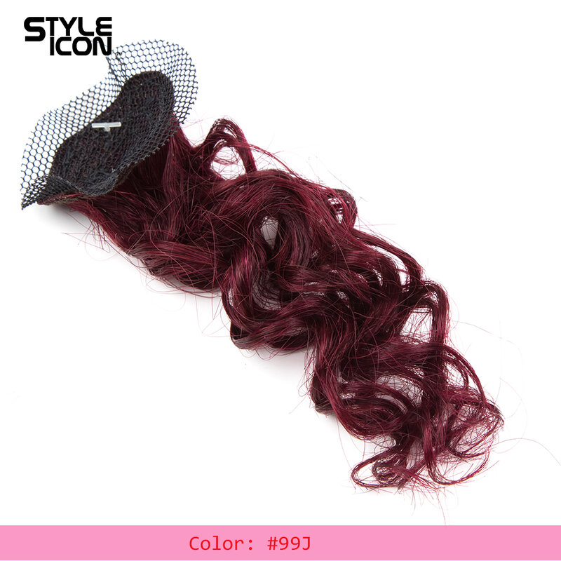 Styleicon-zestaw 158G czarnych kolorów, precyzyjne, błyszczące pasma kręconych włosów z zamknięciem, P1B-30, 99J,, wiele kolorów, #2