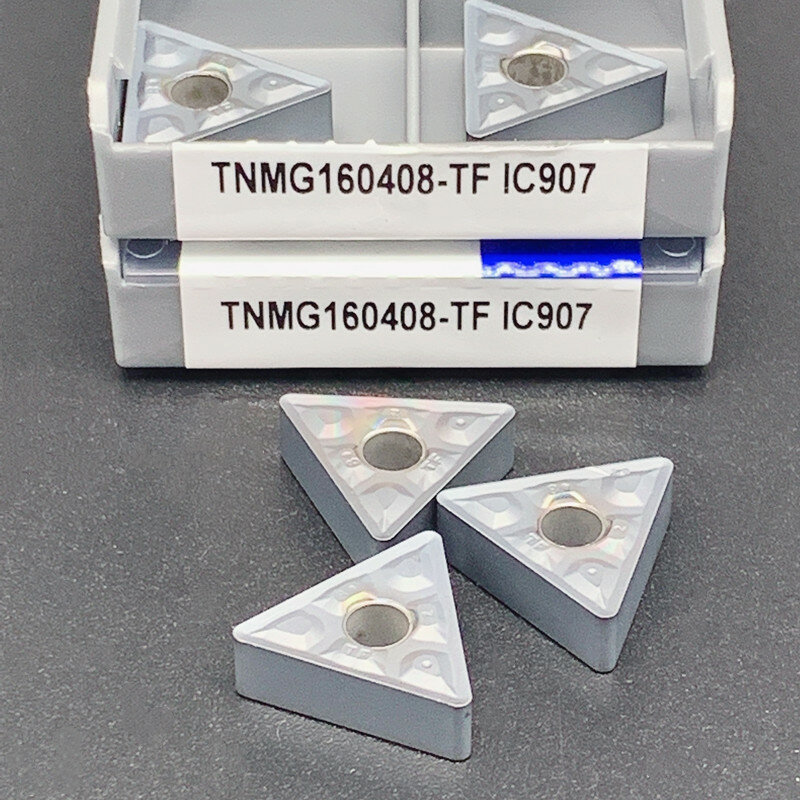 TNMG160404/08 TF IC907/IC908 utensili per tornitura esterna inserto in metallo duro TNMG utensile da taglio per tornio inserto per tornio