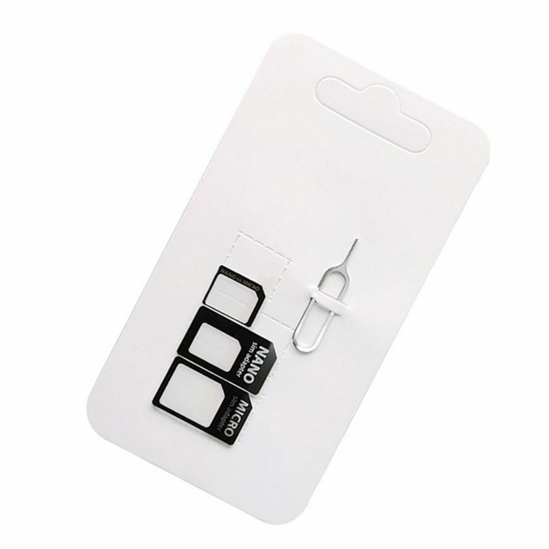 Convertidor de tarjeta SIM Nano 4 en 1 a Micro adaptador estándar para iPhone, enrutador inalámbrico USB para Samsung 4G LTE