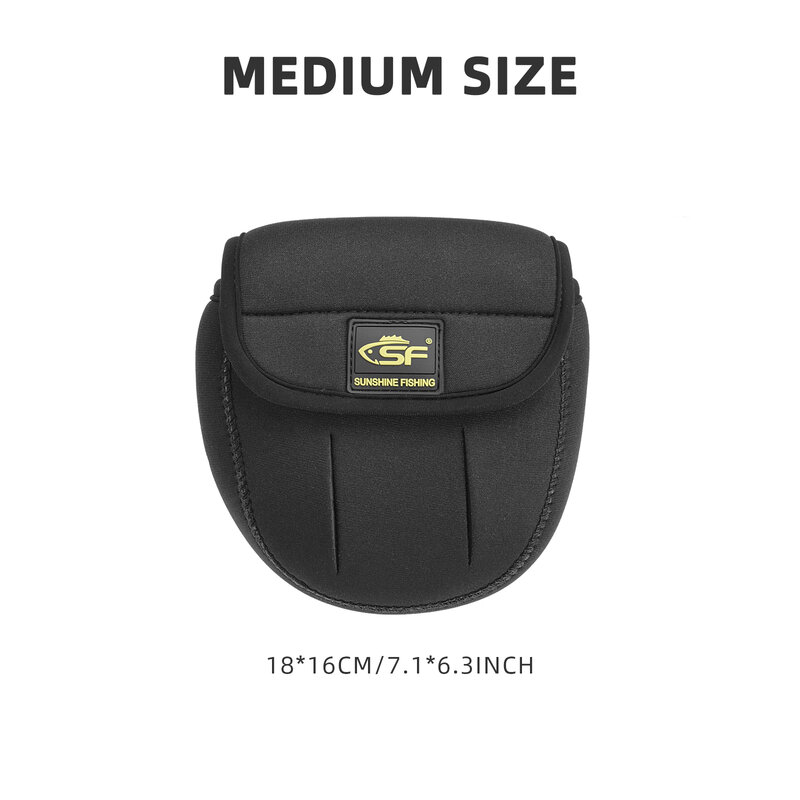 SF 3D 낚시 릴 가방, 네오프렌 낚시 스피닝 릴 보호 가방, 케이스 커버 홀더 파우치, 5 mm