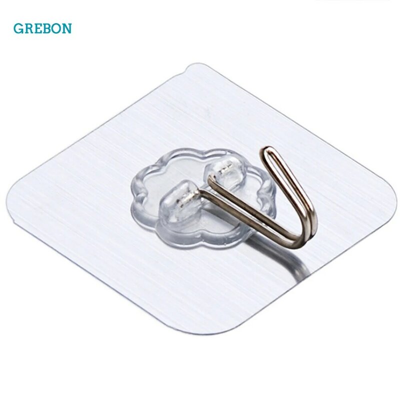 Wall Hook For Hanging Kitchen Velcro Hooks On Suction Cup Strong Waterproof Adhesive Hanger To The Bathroom Transparent Holder