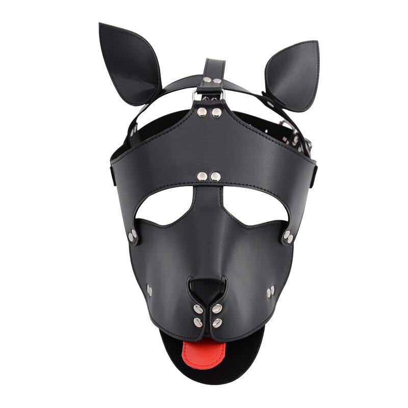 Masque oculaire pour adulte, masque tête de chien Sm, jouets sexuels pour hommes et femmes, exclusif pour les amoureux, flirt