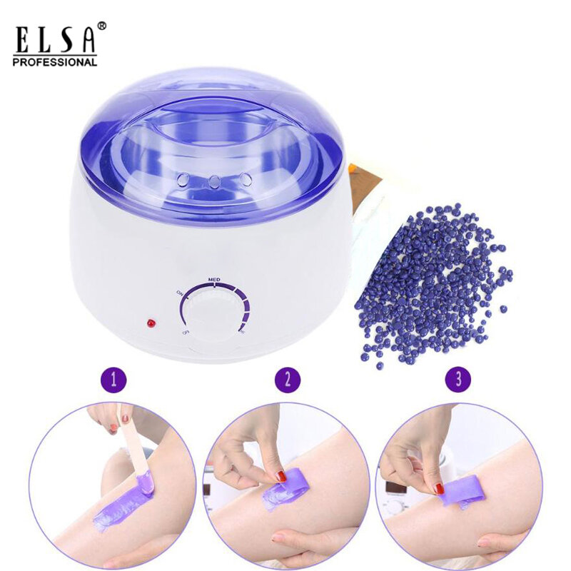 Electric Wax Heater Waxing Machine For Hair Removal Body Epilator Paraffin Wax kit With 100g Wax Beans