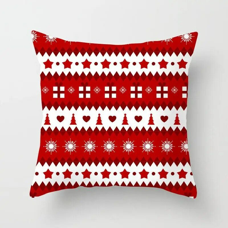 Hot Merry Christmas Decorative Pillowcases Polyester Christmas Santa Claus Throw Pillow Case Cover Pillowcase funda de almohada