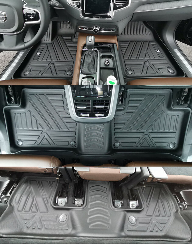Alfombrilla personalizada para coche Volvo XC90, para todo tipo de clima, TPO, impermeable, para maletero