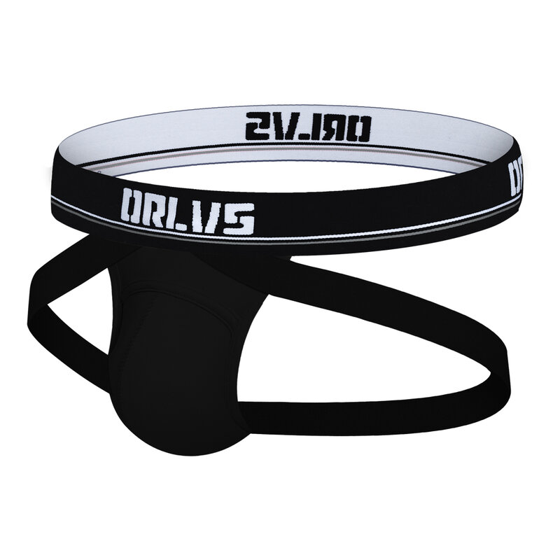ORLVS-سراويل داخلية للرجال ، ملابس داخلية مثيرة ، حزام رياضي ، قطن ، ملابس داخلية شبكية ، مثلي الجنس