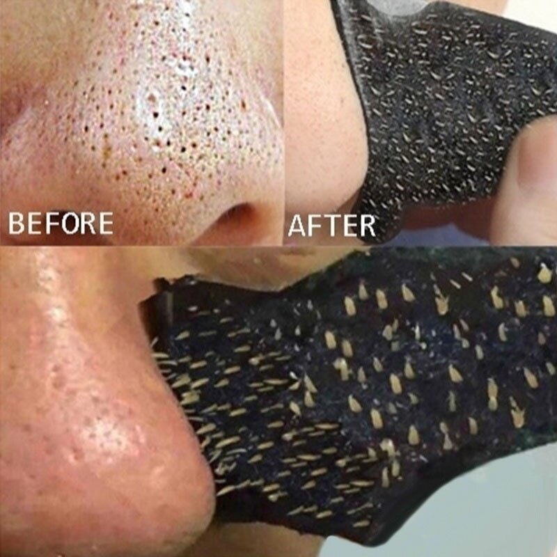 15 pièces nouveau point noir acné nettoyage en profondeur bambou charbon de bois minéral nez masque Pores pelables beauté nettoyage
