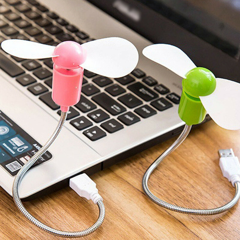 USB 미니 팬 노트북 데스크탑 냉각 팬 쿨러 플라스틱 휴대하기 쉬운 컴퓨터 및 전원 은행 용 에어컨