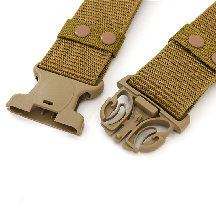 Tactical Black Nylon Belt Outdoor Special Training Belt Military Fan Combat Security Training Belt Special Service Belt
