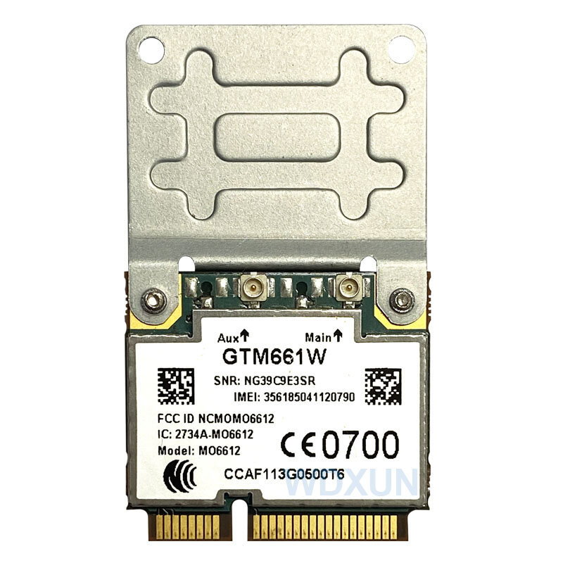 3G 모듈 옵션 GTM661 14.4M WCDMA HSUPA PCI-E 하프 사이즈 3G 네트워크 카드 GTM661 gtm661 WWAN