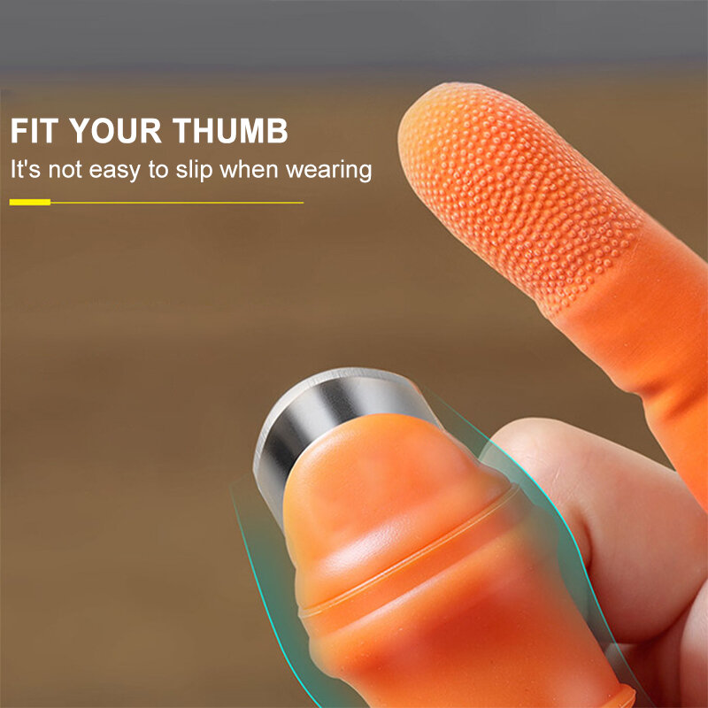 ซิลิโคน Thumb มีด Finger Protector ผักการรวบรวมมีดพืชใบมีดกรรไกรตัดแหวนสวนถุงมือ