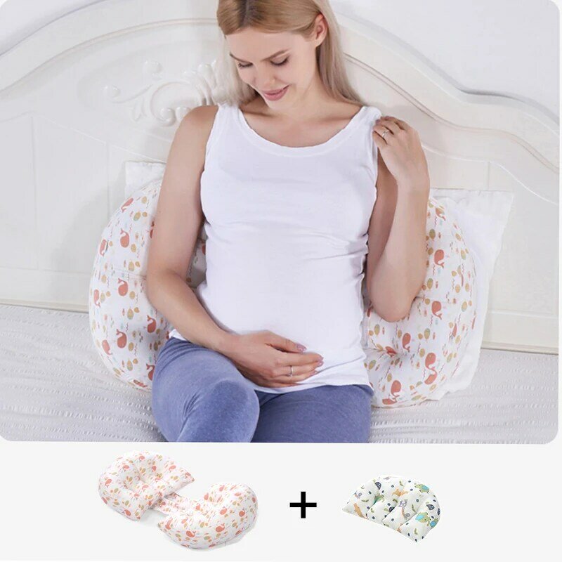 القطن الخصر وسادة حانية للنساء الحوامل وسادة حمل U الوسائد كامل الجسم للنوم الحمل حشوة وسادة المنتجات