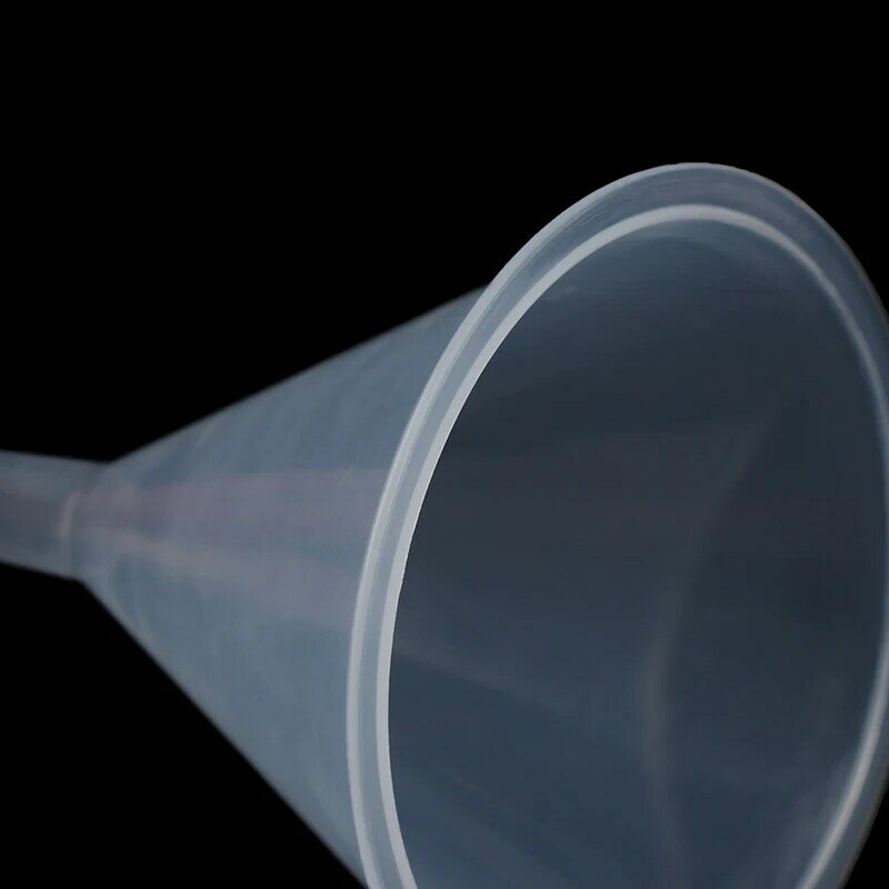Imbuto filtrante in plastica bianca trasparente da laboratorio con diametro della bocca da 60mm