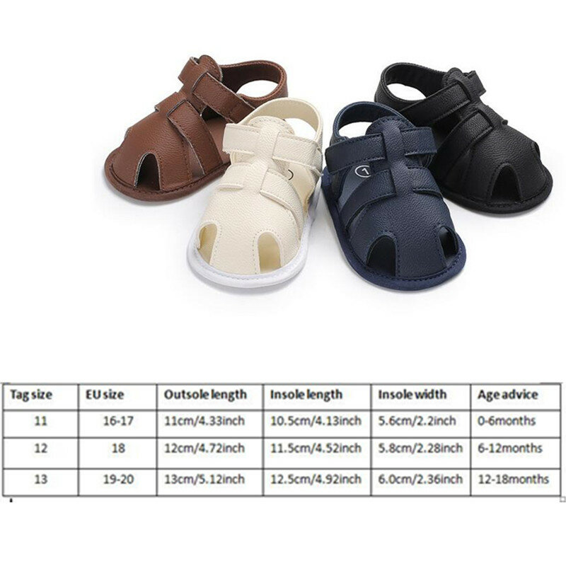 New Baby Moccasins Sandals Children Summer Boys 4 Style Fashion Sandals Sneakers Infant Shoes Baby Sandals