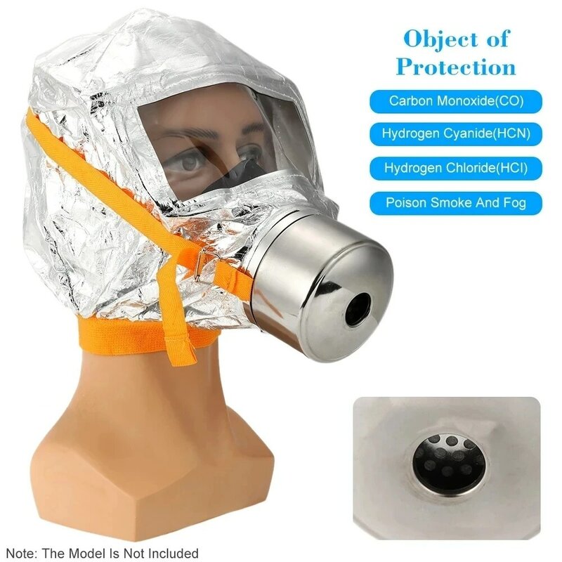 Máscara de seguridad para Escape de emergencia contra incendios, respirador antihumo, antipolvo, de carbono, para el trabajo en el hogar, 30 minutos, nuevo