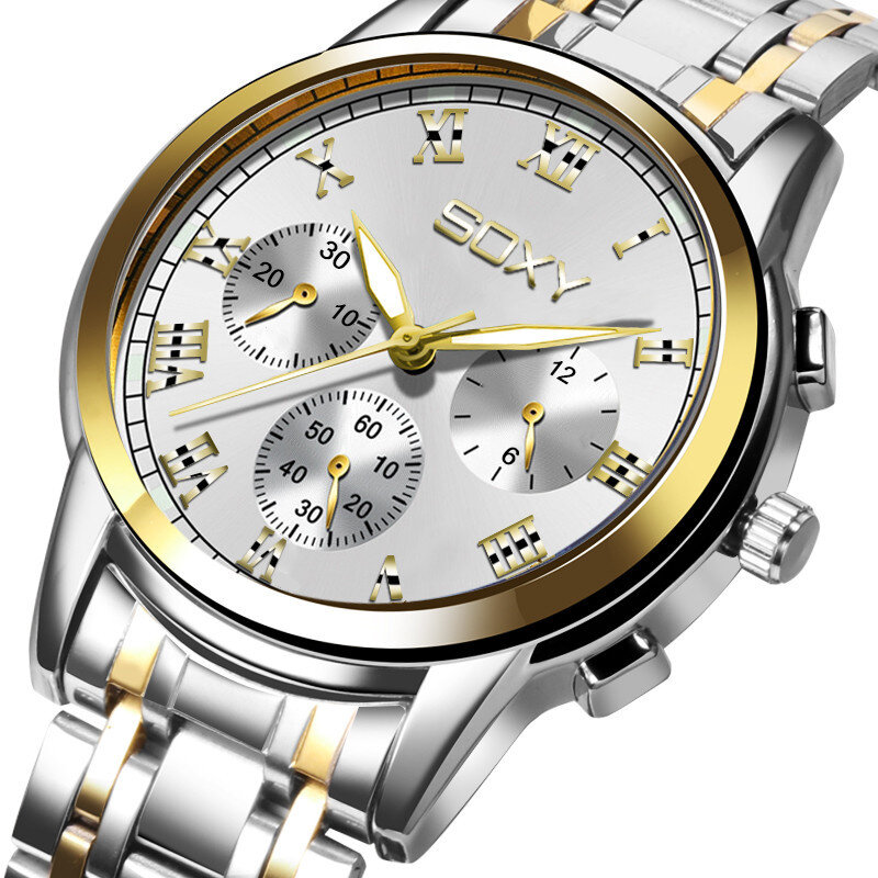 Мужские часы, роскошные деловые часы из нержавеющей стали для мужчин, военные спортивные часы, мужские часы, reloj hombre 2020 New