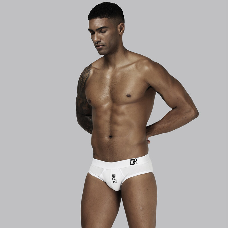 ORLVS Men's Underwear Men Sexy Briefs Jockstrap Pouch Cuecas Cotton Panties Thongs Mesh Underpants Gay Slip Homme Srting