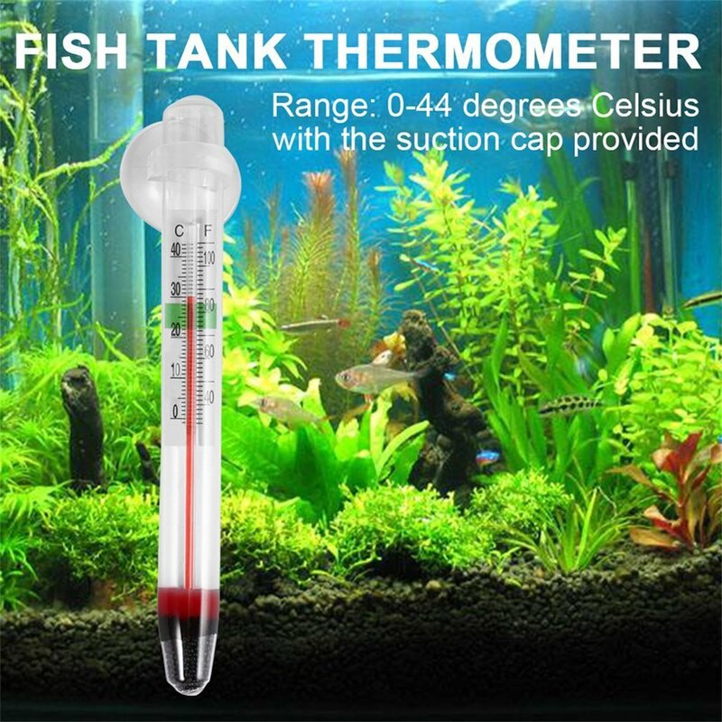 Горячая Распродажа новейший стеклянный измеритель температуры воды в аквариум, термометр для аквариума с присоской, цифровой бытовой 0-44 градусов Ce