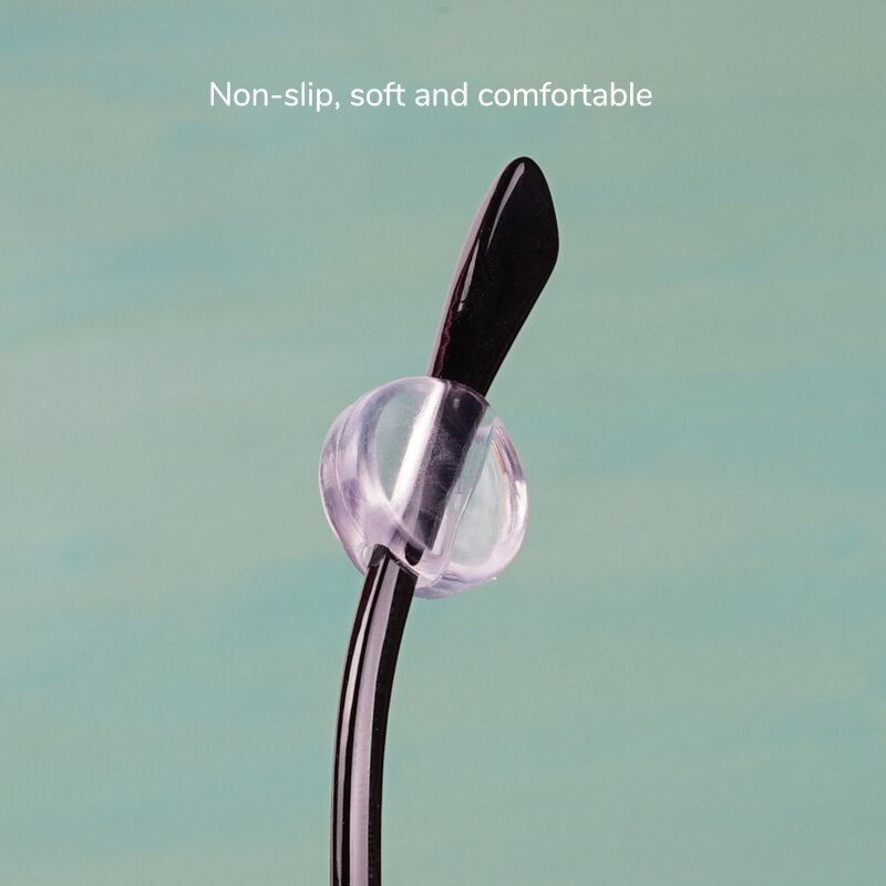 Toketorism-Ganchos sujetadores para agarre de gafas, sujetadores antideslizantes suaves para las orejas, cómodos para gafas, accesorios, ganchos redondos