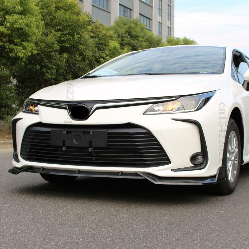 Pemisah Aksesori Penyetelan Dagu Bibir Bumper Depan Deflektor Spoiler Kit Bodi Kualitas Tinggi untuk Toyota Corolla 2019 2020 2021