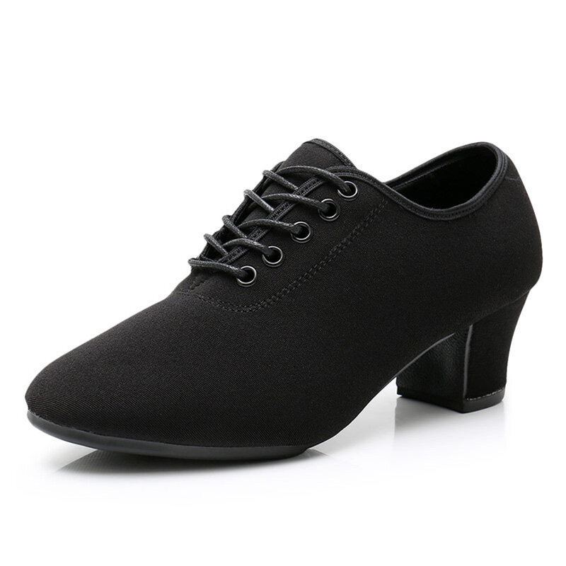 DIPLIP-새로운 라틴 댄스 신발, 살사 여자 성인 현대 볼룸 댄스 신발, 교사 신발, 3.5/5cm 옥스포드 스니커즈