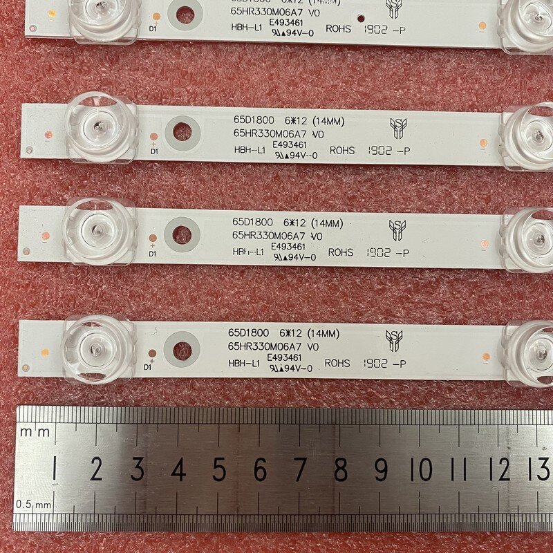 Barre LED 12 pièces/ensemble pour Hitachi 65R80 AW TCL65D06-ZC23AG-04, modèles 05, 65D1800, V0, 65C4, ZC2, HRB, TV-65UHD4K